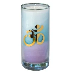 Kerze "Sea Om" im Glas Stearin 14cm