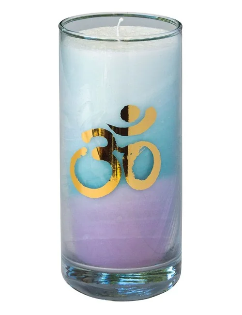 Kerze "Sea Om" im Glas Stearin 14cm