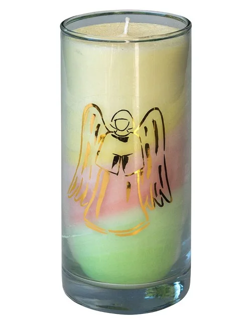 Kerze "Dream Engel" im Glas Stearin 14cm