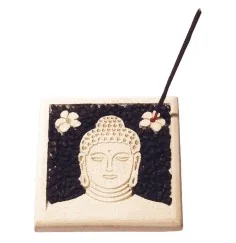 Räucherstäbchenhalter "Buddha" Stein graviert 10cm