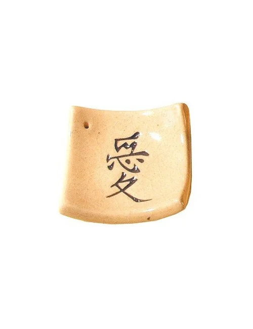 Räucherstäbchenhalter "Chin. Liebe" Keramik 6x6cm