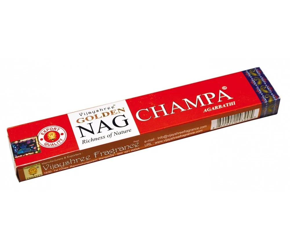 Vijayshree Incense "Golden Nag Champa" 15gr.