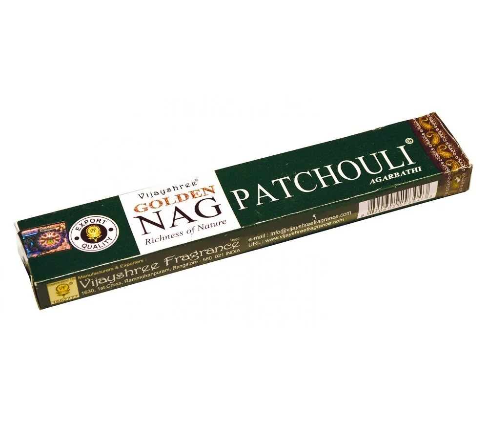 Vijayshree Incense "Golden Nag Patchouli" 15gr.