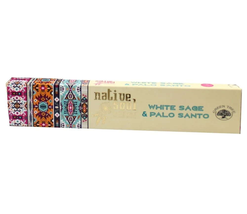 Green Tree Native Soul Incense "White Sage & Palo Santo" 15gr.