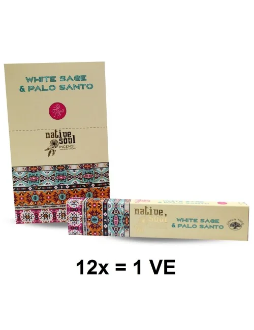 Green Tree Native Soul Incense "White Sage & Palo Santo" 15gr.