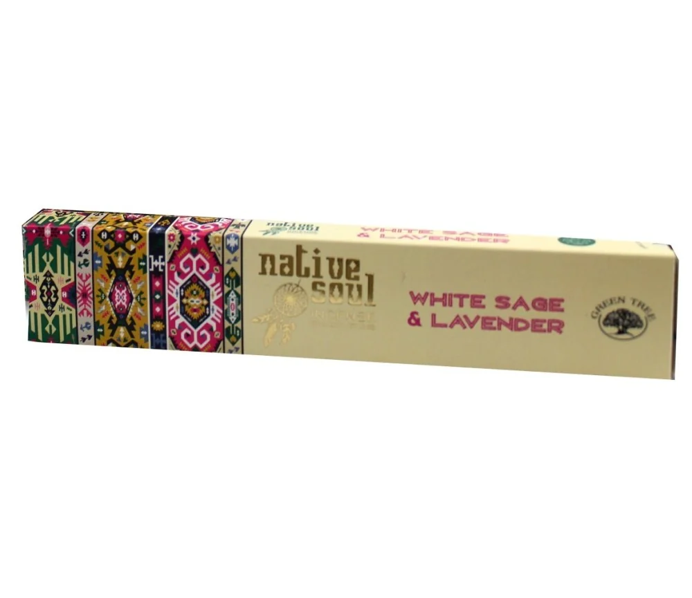 Green Tree Native Soul Incense "White Sage & Lavender" 15gr.