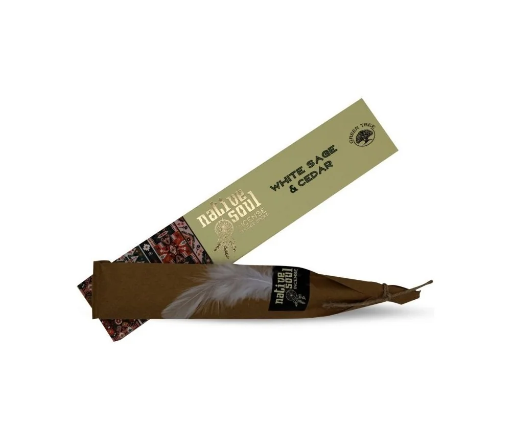Green Tree Native Soul Incense "White Sage & Ceder" 15gr.