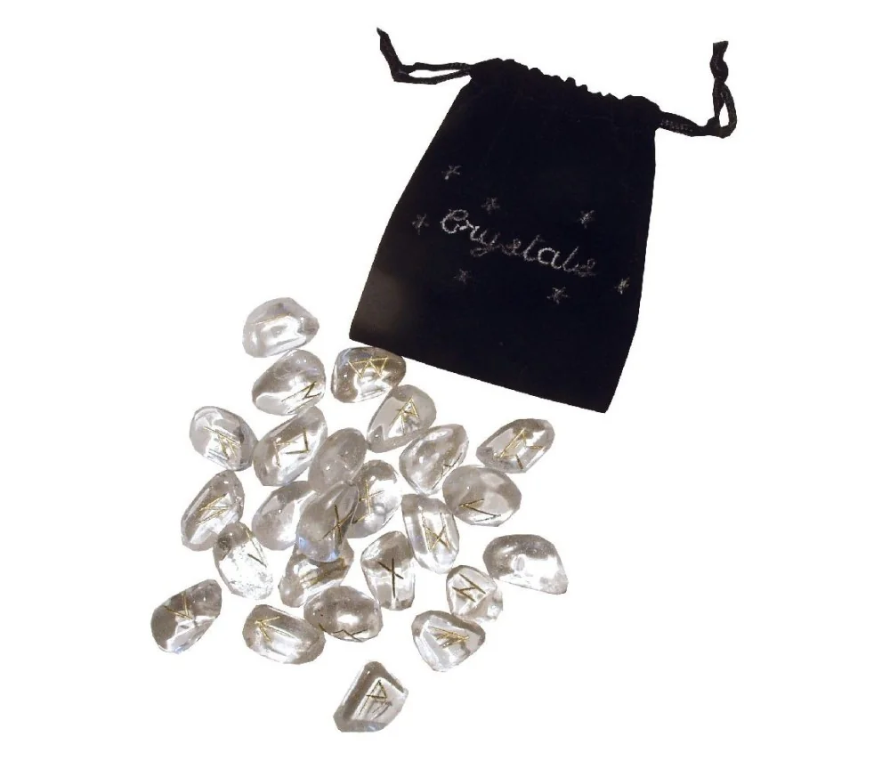 Runensteine "Bergkristall" 25 Stück