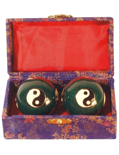 Qi Gong Kugel Yin Yang blau 40mm