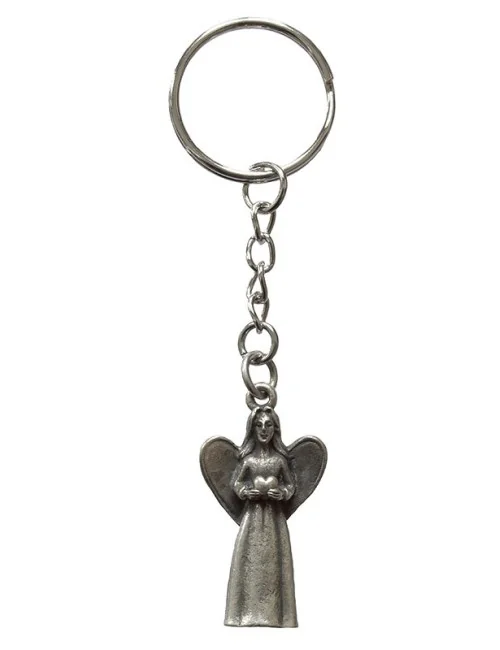 Schlüsselanhänger "Engel" Messing 8cm