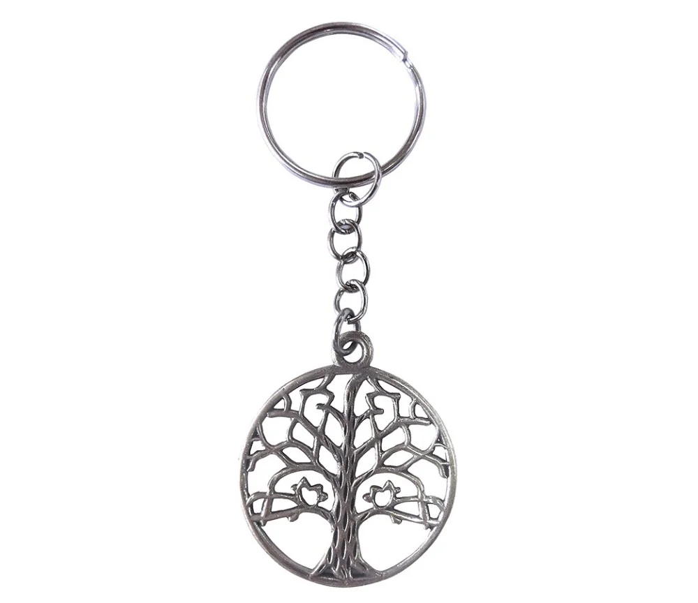 SchlüsselAnhänger - Baum des Lebens- Messing verzinnt