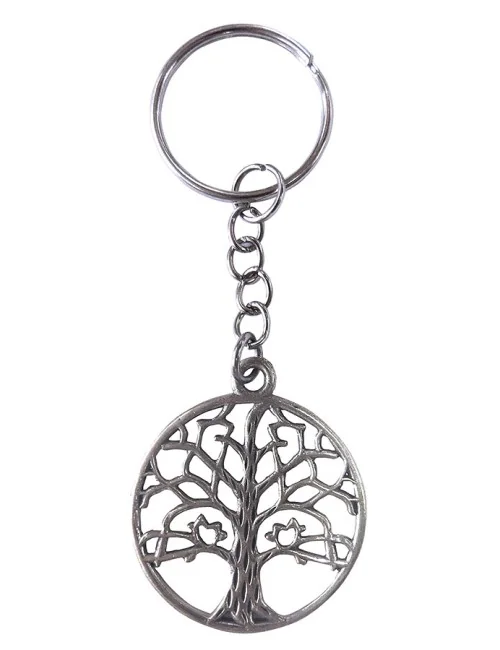 Schlüsselanhänger "Baum des Lebens" Messing verzinnt