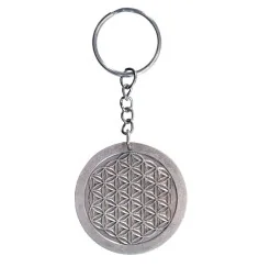 SchlüsselAnhänger - Blume des Lebens- Kupfer verzinnt