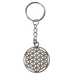 SchlüsselAnhänger -  Blume des Lebens- fein, Kupfer verzinnt