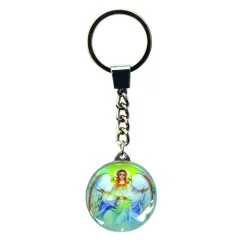 SchlüsselAnhänger - Engel- Glas blau 3cm