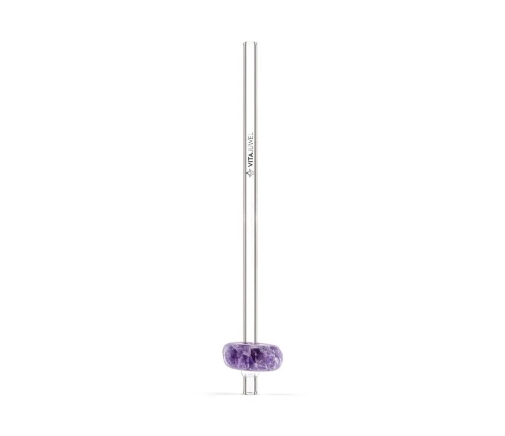 VitaJuwel - Trinkhalm Crystal Straw - Amethyst