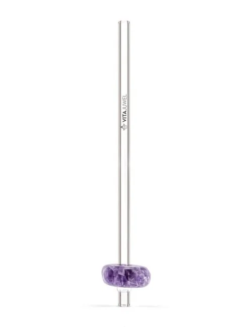 VitaJuwel - Trinkhalm Crystal Straw - Amethyst