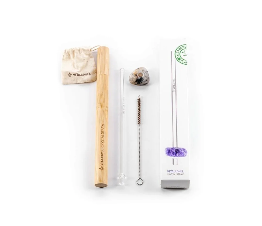 VitaJuwel - Trinkhalm Crystal Straw - Turmalinquarz