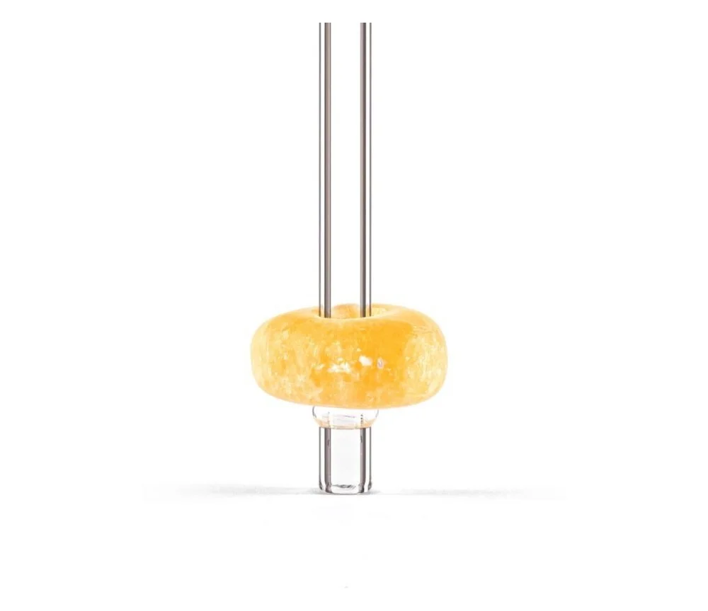 VitaJuwel - Trinkhalm Crystal Straw - Orangencalcit