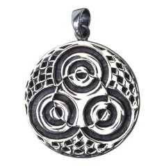 Anhänger - Kornkreis Ammersee- 2,5cm 925 Silber 8,2g