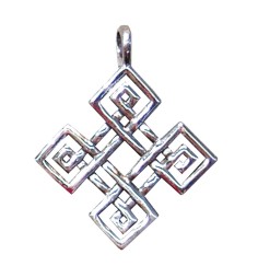 Anhänger -  Keltischer Vierfachknoten- 925 Silber 3,4g