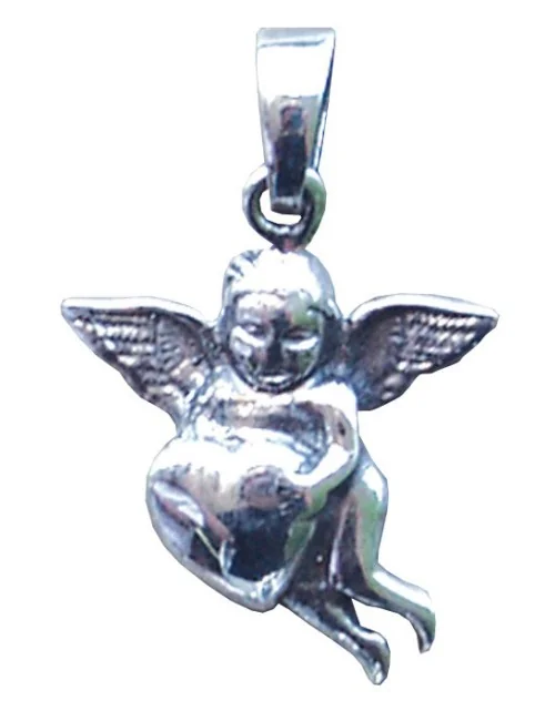 Anhänger "Engel mit Herz" Silber 925 2