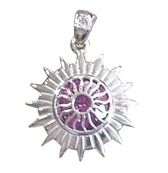 Anhänger - Sahasrara Chakra- Zirkon 925 Silber 5,2g