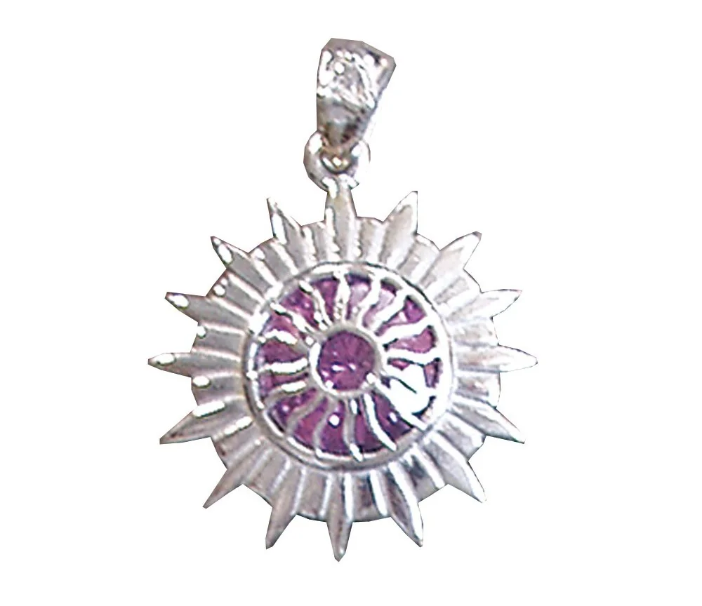 Anhänger - Sahasrara Chakra- Zirkon 925 Silber 5,2g