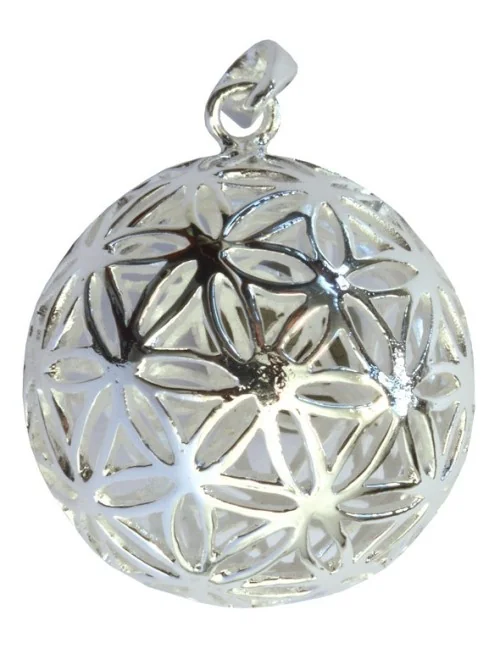 Kugel "Blume des Lebens" Ø 2cm Silber 925 7