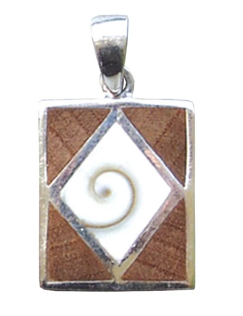 Anhänger "Shivas Auge" mit Holzintarsien 2