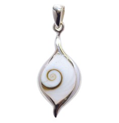 Anhänger -  Shivas Auge Tropfen- 3cm 925 Silber