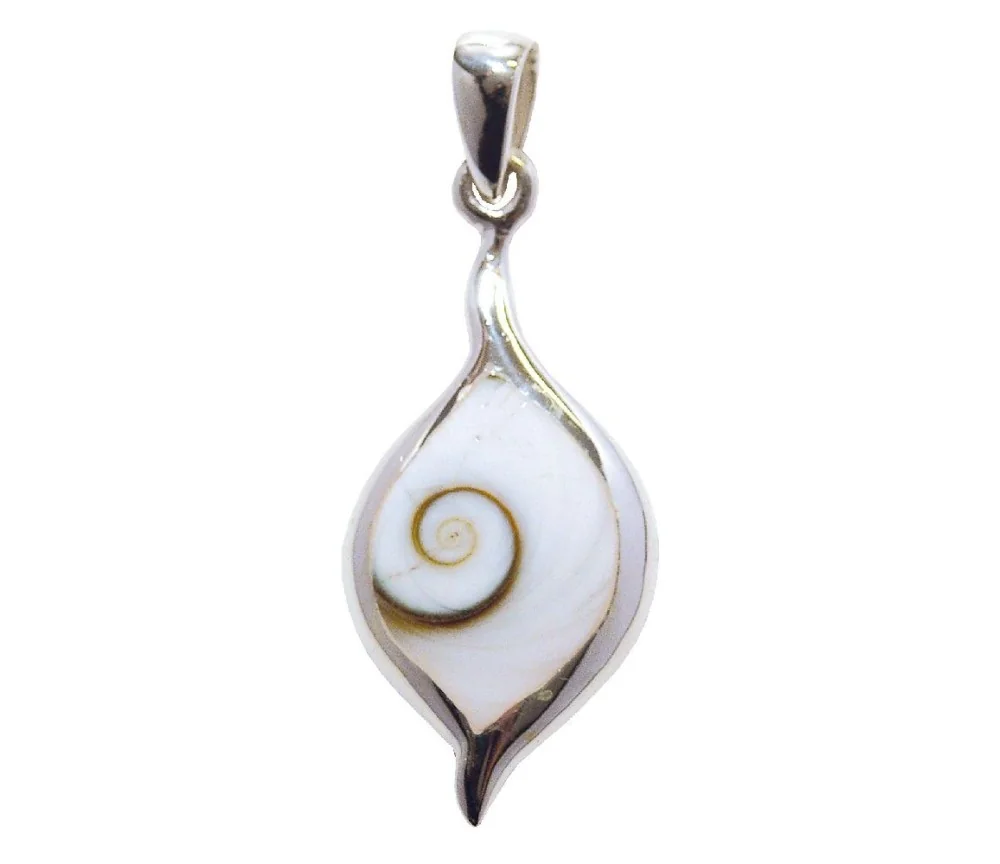 Anhänger - Shivas Auge Tropfen- 3cm 925 Silber