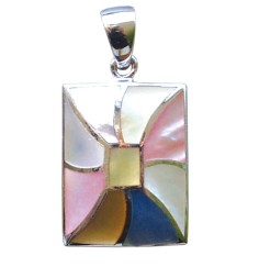 Anhänger -  Perlmutt- 2,6cm 925 Silber