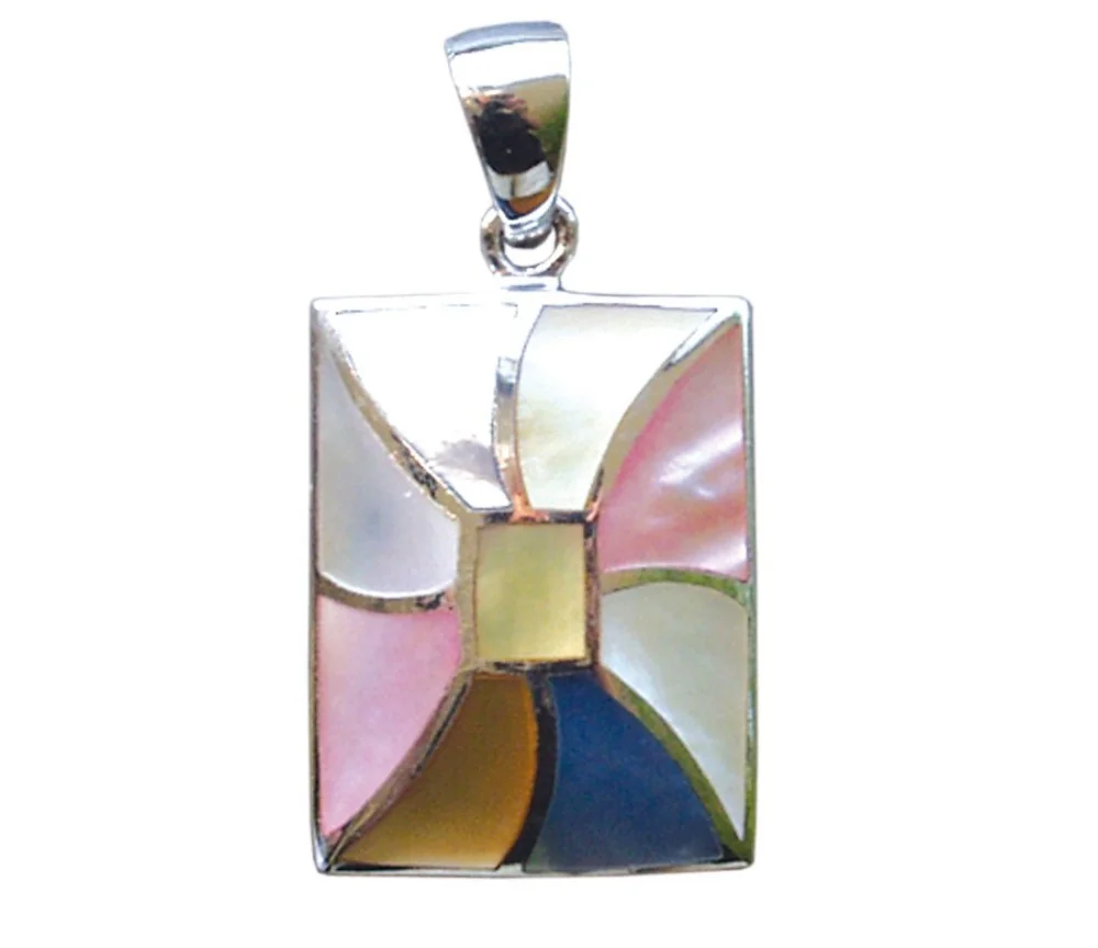 Anhänger - Perlmutt- 2,6cm 925 Silber