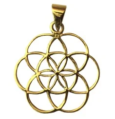 Anhänger - Saat des Lebens- Messing 1,5g 2cm