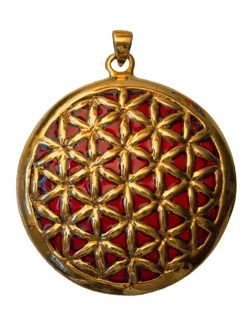 Anhänger "Blume des Lebens" Bronze