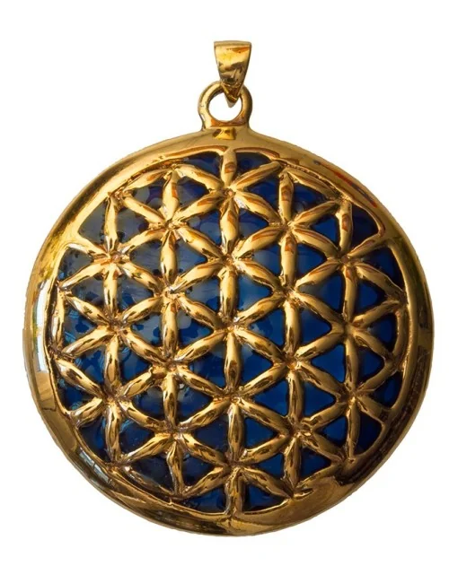 Anhänger "Blume des Lebens" Bronze