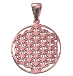 Anhänger -  Blume des Lebens- 925 Silber vergoldet, 2,0cm, 2,2g.