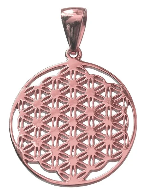 Anhänger "Blume des Lebens" Silber 925 vergoldet