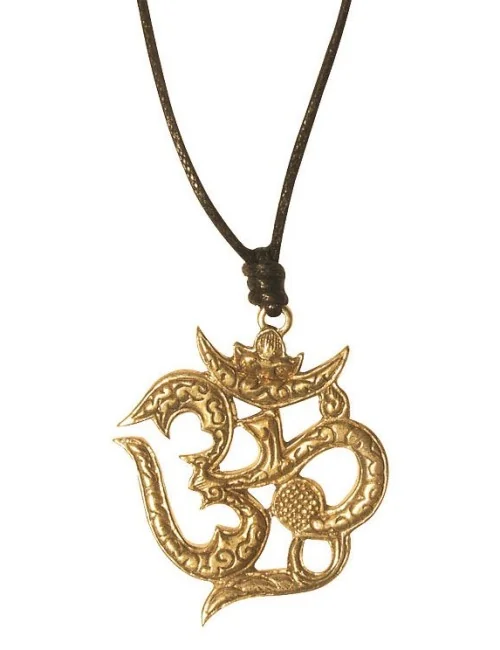 Halskette "OM" Messing 5cm