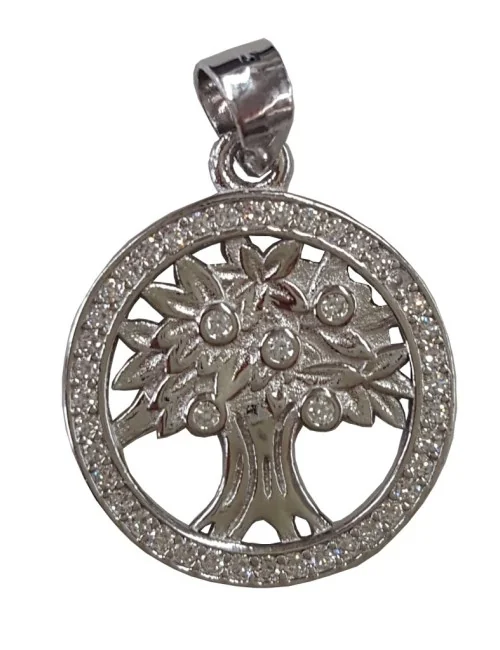 Anhänger "Lebensbaum" mit Zirkonia Silber 925 2