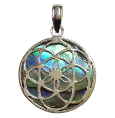 Anhänger "Paua Saat des Lebens" Silber 925 2,5cm