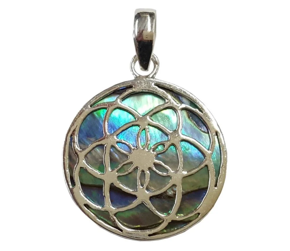 Anhänger "Paua Saat des Lebens" Silber 925 2,5cm