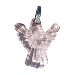 Kristall Glas Engel 40mm, Glas "bleifrei"