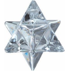 Kristall Merkabah 60mm, Glas "bleifrei"