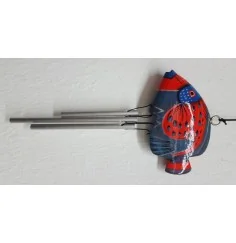 Klangspiel "Fisch" Holz blau/rot 10x20cm