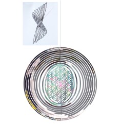 Windspiel "Blume des Lebens" Edelstahl, 15cm