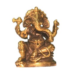Ganesha sitzend Messing 3,5x2.5cm
