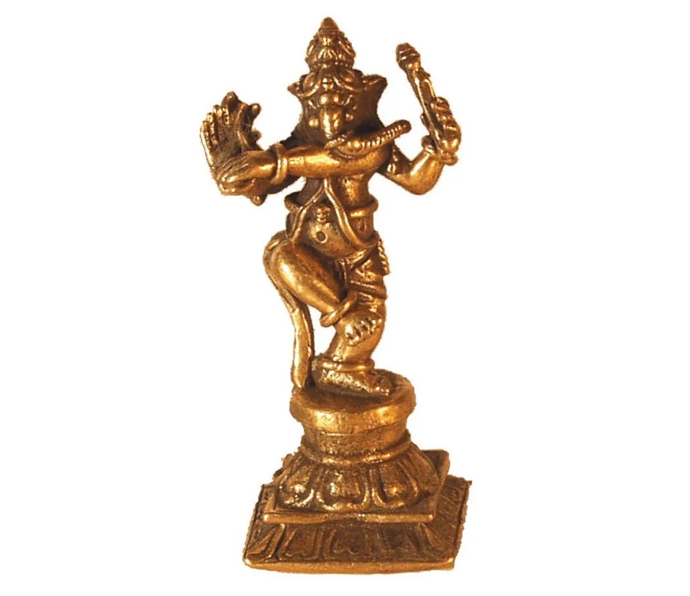Ganesha tanzend Messing 3,5cm