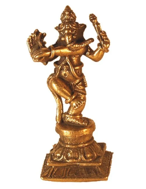 Ganesha tanzend Messing 3